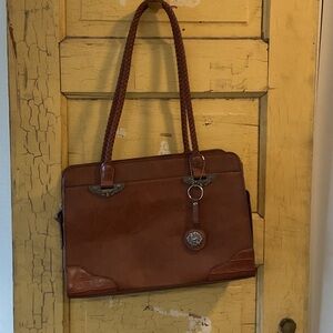 Elegant Brown Leather Women's Bag